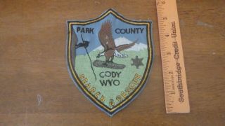 Cody Wyoming Park County Search And Rescue Police Emt Obsolete Patch Bx Z 13
