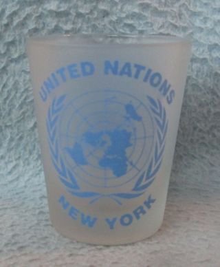 United Nations York City Souvenir Shot Glass Souvenir Shot Glass