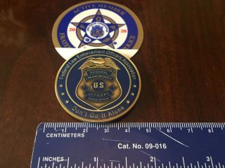 2020 Us Federal Law Enforcement Officers - Member - Full Size Challenge Coin Fop