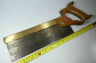 Old Vintage W.  Tyzack Sons & Turner No 14b Brass Back Tenon Saw