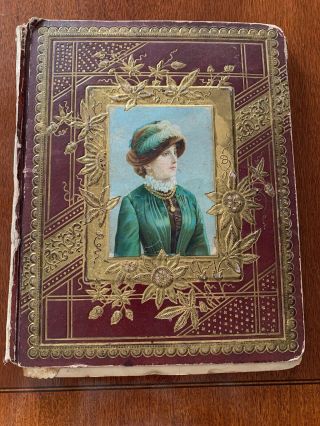 1800s Antique Victorian Scrapbook Ephemera Trade Calling Cards Die - Cuts