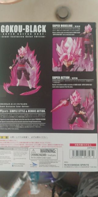 Sdcc 2019 Sh Figuarts Goku Black Exclusive Figure