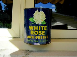 White Rose Can (blue)