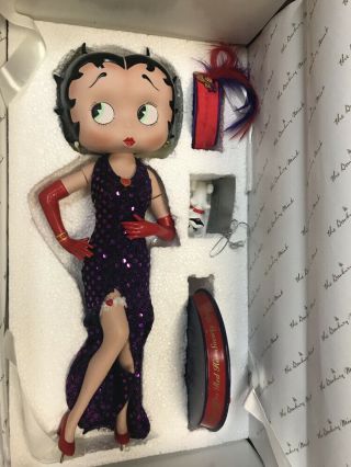 Betty Boop Hats Off To Red Hat Society Porcelain Doll 2006