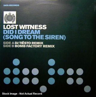 Lost Witness - Did I Dream (song To The Siren) : Vinyl 12 " Single (data28t) Vg/vg