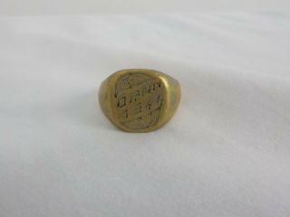 Ww2 Era Trench Art Ring From The North African Campaign Dated 1944