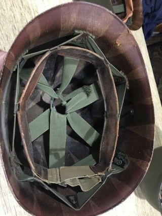 Steel Pot Usgi M1 Helmet Liner Us Ww2 Westinghouse Firestone,  Etc M - 1 Camo