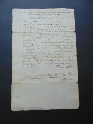 C.  1774 Colonial Newport Rhode Island Manuscript Document - William Ellery