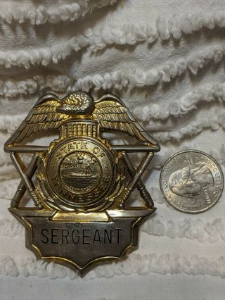 Vintage Obsolete Tennessee Highway Patrol Sgt Hat Badge