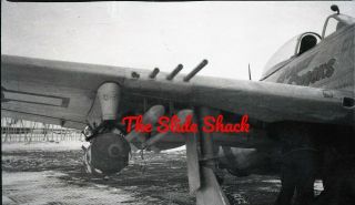 Orig 1944 Ww2 Aviation Photo Neg Usaaf P - 47d Thunderbolt 42 - 27365 Bobby Snooks