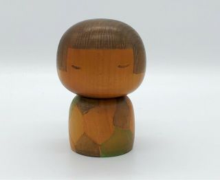4.  3 Inch (11 Cm) Japanese Vintage Wooden Sosaku Kokeshi Doll