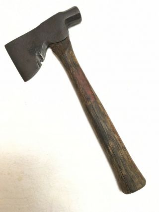 Vintage Carpenters Hatchet/axe Hammer,  Nail Puller,  Octagonal Head.  With Handle.