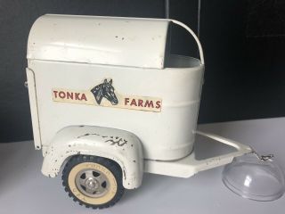 Vintage 1950s Pressed Steel Tonka Horse Trailer,
