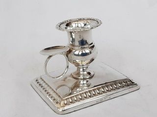 Imperial Russian Silver Chamberstick - St Petersburg,  Carl Magnus Stahle.