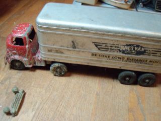 Vintage Wyandotte Tractor Trailer Grey Van Lines Semi Truck.  1950’s
