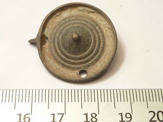 5235 Ancient Roman Bronze Fibula Shield 2 - 3rd Century Ad