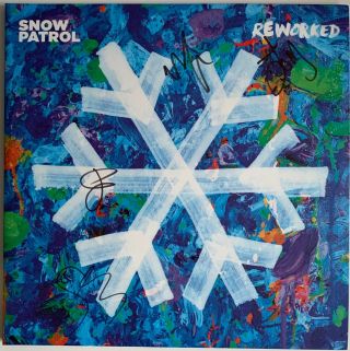 Snow Patrol Reworked Hand Signed Autographed Gatefold Double Vinyl Album