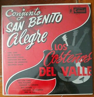 Conjunto San Benito Alegre/ Los CosteÑos Del Valle Vinyl Lp Deadstock