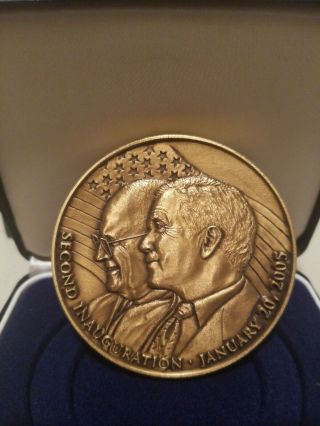 2005 Inaugural Medal - Second Inauguration - George W Bush - Large 3 " Heavy