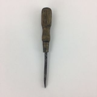 Vintage Made In Germany Wood Handle Flat Head Screwdriver