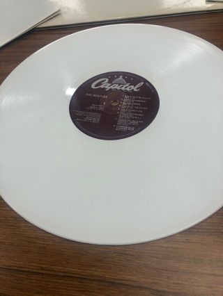 The Beatles: White Album US Capitol SEBX - 11841 Colored Vinyl WHITE 2 LP Complete 2