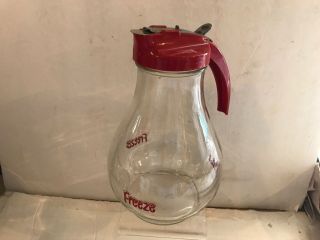 Freeze Vintage Glass Syrup Pitcher