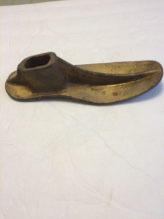 Vintage Antique Metal Shoe Cobbler Form Mold Size 10 1/2 " Long