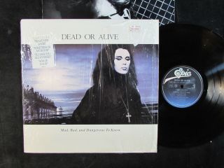 Dead Or Alive Mad Bad And Dangerous To Know Us Lp/sticker/synth Pop