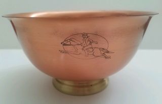 Gregorian Solid Copper Brass 8 " Revere Bowl The Revere Shoppe