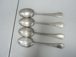 Set of 4 Pewter Spoons Made in the Geddy Foundry at Colonial Williamsburg 2