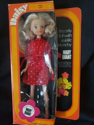 Vintage 9 " Mary Quant Daisy Dotty Doll Never Removed From Box