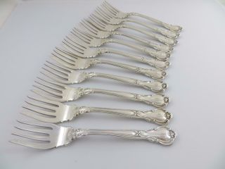 Small Fish,  Salad Forks Chantilly Gorham Sterling Silver Flatware 5 - 3/4 " Mono