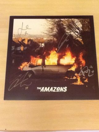Signed - The Amazons - Clear Vinyl Debut Lp - Autographed In Silver Pen - Mint/unplayed