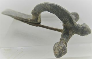 Circa 300 - 400ad Roman Era Imperial Bronze Crossbow Fibula Legionary