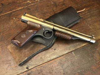Vintage Benjamin Franklin Model 132 22 Cal.  Air Pellet Gun With Holster