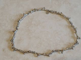 Denmark Flora Danica Jewelry 925s Sterling Silver Necklace