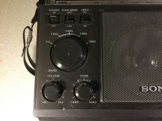 Vintage Sony ICF - 6500 W Japan Made 5 Band Short Wave FM/SW/MW Radio Receiver 3