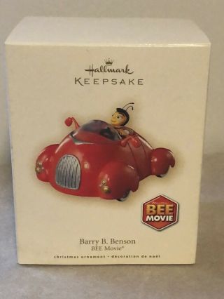 Hallmark Keepsake Dreamworks Bee Movie Barry B.  Benson Ornament W/ Box 2007
