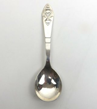 Georg Jensen Spoon Solid Sterling Silver Arts & Crafts Fuchsia Denmark 1925