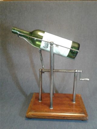Vintage Mechanical Decanting Cradle For Wine Bottles
