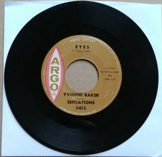 Yvonne Baker & The Sensations Eyes/that 