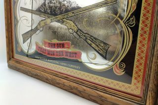 Winchester Model 1873 Rifle Mirror Sign - " The Gun That Won The West " - Bar