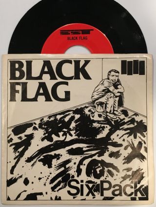 Black Flag Six Pack - American Waste 7 " 45rpm 1981 Sst P/s Usa