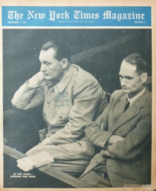 Nuremberg War Trials Goering Hess Low Moses Supreme Court 1945 Wwii December 2