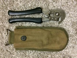 Us 1944 Dated Wire Cutters With 1944 Dated Pouch