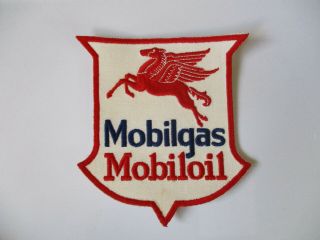Vintage 1950 - 1960 Mobil Pegasus Usa Made Gas Oil Advertisement Uniform Patch