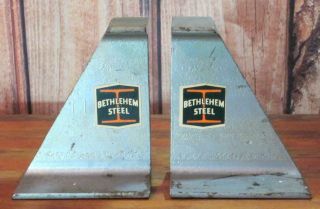 Vintage Bethlehem Steel I Beam Bookends