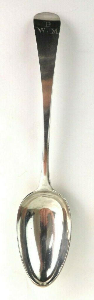 Hester Bateman Spoon Solid Sterling Silver P.  M.  W Crest Old English London 1789