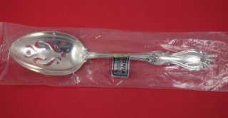 Queen Elizabeth I By Towle Sterling Silver Serving Spoon Pierced Orig 8 5/8 "
