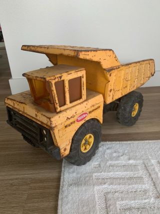 Vintage Tonka Mighty Hydraulic Dump Truck - Vintage Rust